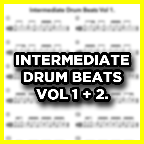 Intermediate Drum Beats Vol 1 & 2 (Sheet Music)