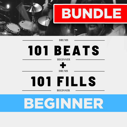 101 Drum Beats + 101 Drum Fills for Beginners Bundle (The Ultimate Starter Guide)